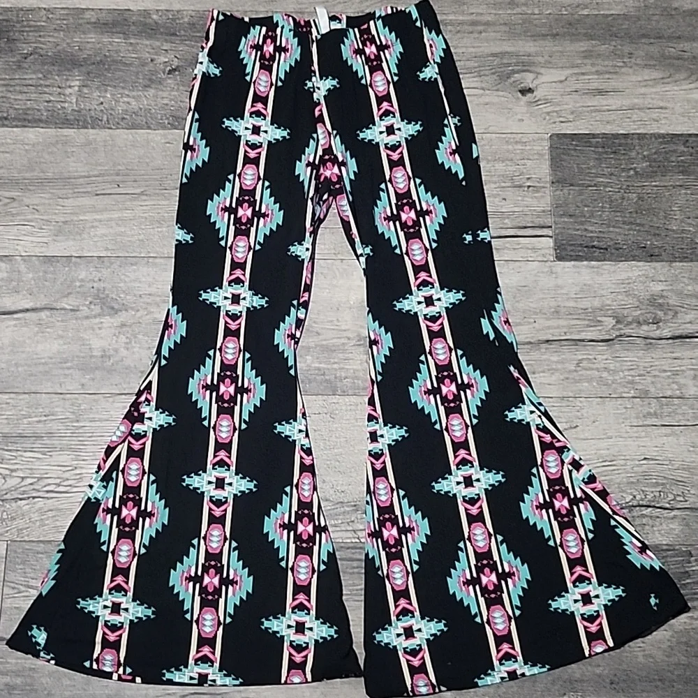 Women's Flare Pants - Picture 1 of 3